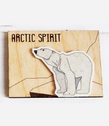 Магнит с медведем Arctic Spirit